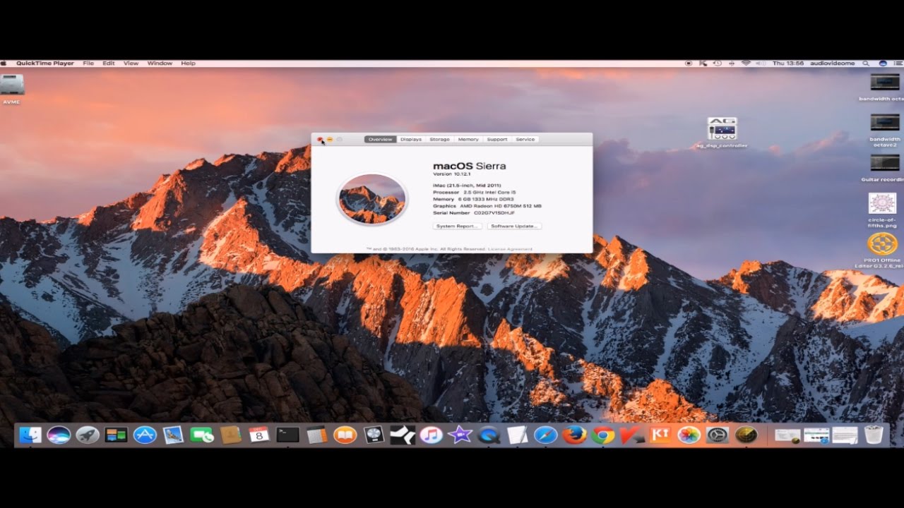 what binary files are needed for mac os sierra 10.12.6